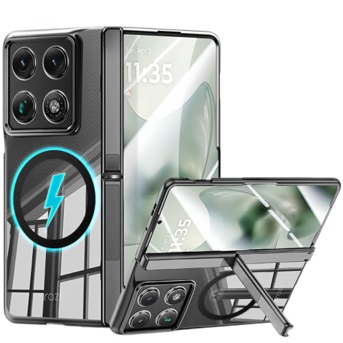 Coque compatible Motorola Razr Fold contre les rayures avec rabat magnétique rigide