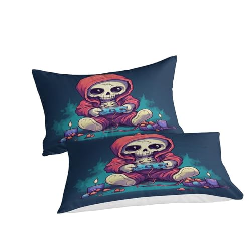 Housse de couette imprimée 3D zippée facile à enfiler