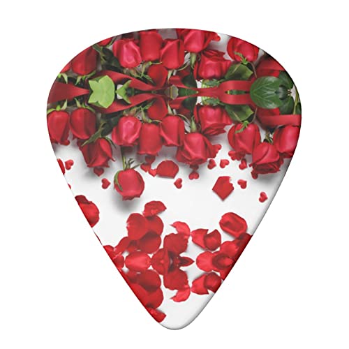 Red Rose Petals Lot de 6 médiators pour guitare acoustique, guitare électrique, basse, ukulélé – fins, moyens et épais. - Les Beatles, Paul McCartney, John Lennon, RIngo Starr, George Harrison Red Rose Petals Lot de 6 médiators pour guitare acoustique, guitare électrique, basse, ukulélé – fins, moyens et épais. – Image 4