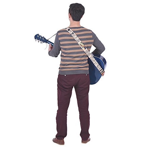 HUIOP Confortable réglable épaule de sangle de guitare en cuir synthétique termine pour Acoustic Folk Classique Guitares électriques Basse,sangles de guitare électrique - Les Beatles, Paul McCartney, John Lennon, RIngo Starr, George Harrison HUIOP Confortable réglable épaule de sangle de guitare en cuir synthétique termine pour Acoustic Folk Classique Guitares électriques Basse,sangles de guitare électrique – Image 8