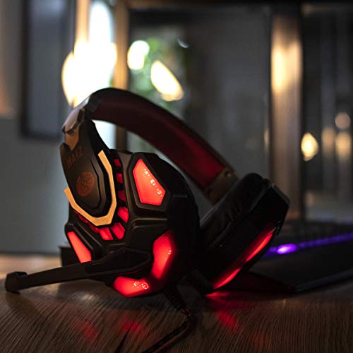 Headset Gamer Fone de Ouvido 7.1 Led Haiz Hz-2021 (Vermelho)