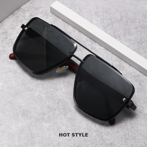 Trendy Sunglasses for Women Men Shape Double Bridge Sun Glass Driving2