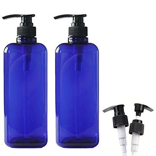 Sweet Plus ディスペンサー 1000ml つめかえボトル シャンプーボトル リンス ボディソープ 詰め替え 容器 大容量 ポンプ式 (ブルー)