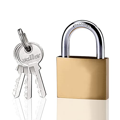 Cadenas,32/50 mm cadenas lourds, avec clé,cadenas extérieurs en aluminium résistant aux intempéries,cadenas clés pour les entrepôts les garages,les jardinsles bureaux,les hangars (50mm-1)