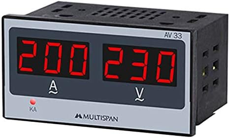 Multispan AV-33 Digital Ampere + Volt Meter