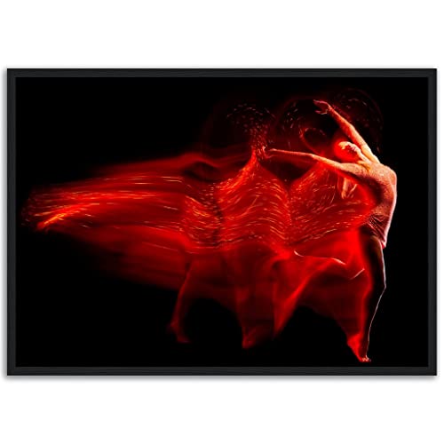 Décoration murale de danseuse rouge pour habiller un mur vide