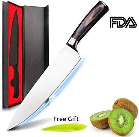 Chefs Knife,Dom Marzen Chef Knife Kitchen Knife 8 inch High Carbon Stainless Steel Knife Sharp Knife Carbon Steel 123