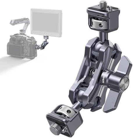 NEEWER Magic Arm 18cm - Kamera Halterung Mit Kugelköpfen Bis 3kg