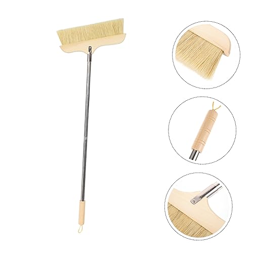 Mikinona Borstenbesen Bodenwischbesen Heimborstenbesen Metallgriff Weiche Borsten Für Hartholzfliesen – Bild 8