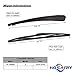 HOSAIRY Rear Wiper Arm Blade Set for Mazda 3 sport Hatchback 2004-2009 Rear Windshield Wiper Arm Blade Assembly BP4K-67-421
