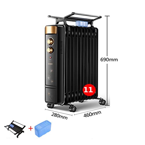 iksvmsis 電気オイル充填ラジエーターヒーター、2000W低エネルギー電気ヒーター、15フィンフリースタンディングヒーターオイルラジエーター の商品画像 6