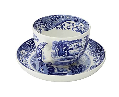 Spode Blue Italian Teacups And Saucers - Set Of 4 (20 Ounce) #TOP5