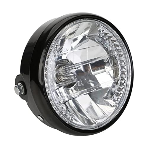 Phare moto rond 12V 7 pouces et clignotant universel pour style Bobber