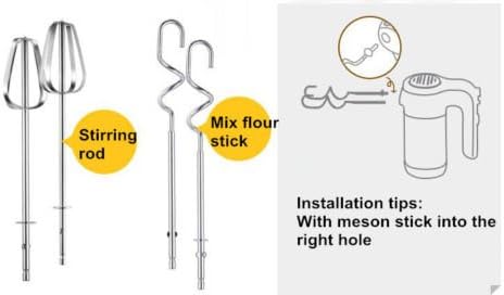 TOPCHANCES 220V 300W Electric Mixer Eggs&Flour Mixer Kitchen Appliances Capacity 4L