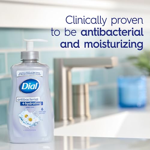 Image of Dial Antibacterial Plus Hydrating Chamomile Liquid Hand Soap, 11oz (Pack of 4)