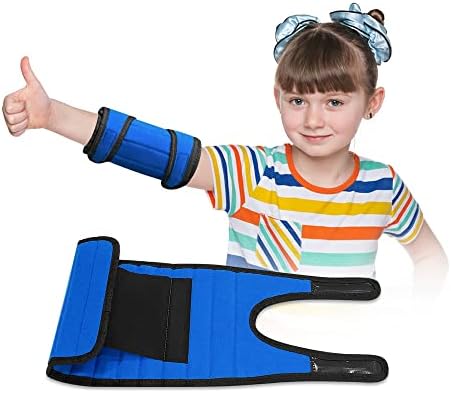 Zelen Elbow Splint Immobilizer Child Elbow Brace Arm Support for Ulnar Nerve Entrapment Cubital Tunnel Syndrome Brace for Sleeping Tendonitis Women Pediatric Elbow Support Night Splint Kids (Small)