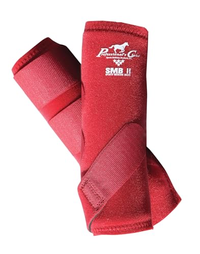 Professional's Choice Equine SMBII Sports Medicine Boots | Sold in Pairs | Crimson | Medium