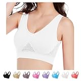 Soutien-Gorge Brassiere Sport Femme Grande Taille Impact Elevé sans Armature Non Rembourré Brassière Sport Confortable Respirant Bra avec Coussinets Yoga Sport