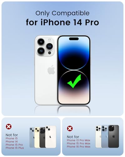 Coque iPhone 14 Pro anti-chocs magnétique dos transparent coque de protection rigide