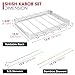 Unicook Upgraded Stainless Steel BBQ Shish Kabob Set, Large Foldable Grill Rack with 6pcs 13.5