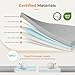 Vesgantti Mattress Topper for Super King Size Bed, Gel Memory Foam Mattress Topper for Cool Sleep & Back Pain Relief, with Washable Cover & Corner Elastic Straps, CertiPUR-US Certified, 180x200x10cm