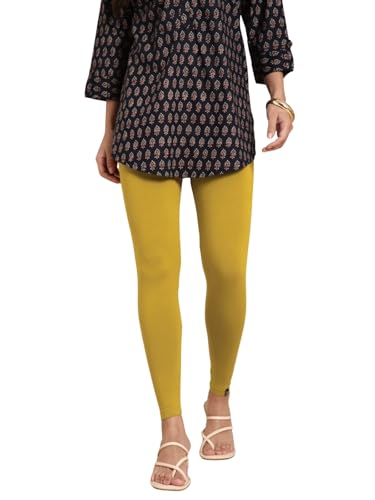 Image of TWIN BIRDS Women Viscose Ankle Leggings | Stretchable Kurti Wear Bottom