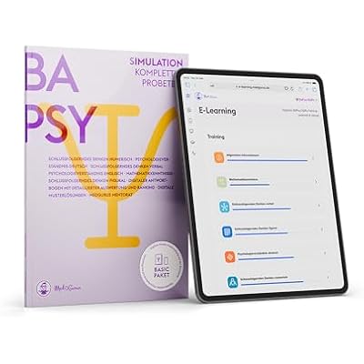 MedGurus - BaPsy-DGPs Vorbereitung - Basic Paket &ndash; Simulationsbuch und E-Learning mit &uuml;ber 300 &Uuml;bungsaufgaben zum Einstieg in die Vorbereitung auf den Studieneignungstest Psychologie