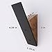 Wall Coat Hook Rack - Set of 3 - Black Walnut Wood Black Metal Decorative Hat Hooks for Hanging Coats - Hat Hangers for Wall