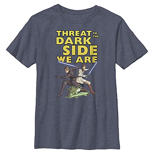 T-shirt Star Wars Clone Wars garçon bleu marine chiné taille Medium