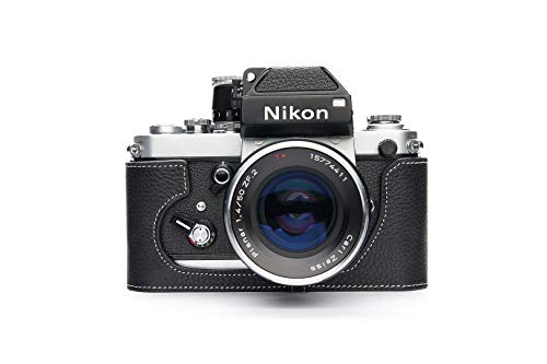 TP Original Nikon F2 F2A F2AS 専用 ブルタイプ 本革 ボディケース 黒色