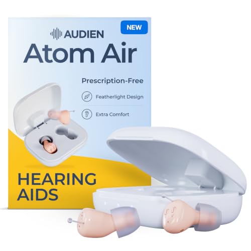 Audien Atom Air OTC In-Ear Hearing Aids for Seniors & Adults