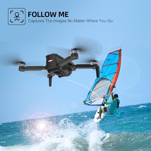 Drone GPS LM12 com câmera 4k para adultos, drones FPV dobráveis de 5 GHz para crianças de 8 a 12 ano