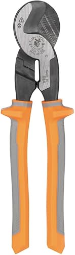 Miniatura 9 de Klein Tools 63225RINS Cortador de cables, cortador de cable aislado de precisión de alto apalancamiento corta cable de aluminio, cobre y