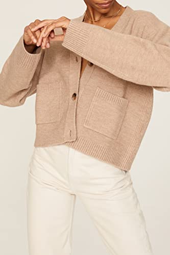 Image of Women's Cropped V-Neck Cardigan