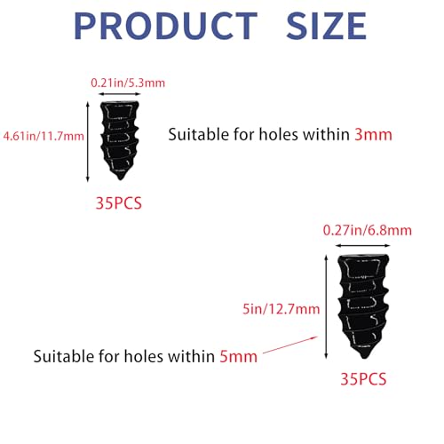 Image of 70 Pcs Tire Repair Rubber Nail, Self-Service Vacuum Tire Repair Nails for Car Motorcycle ATV Tire Puncture Repair (35S+35L)