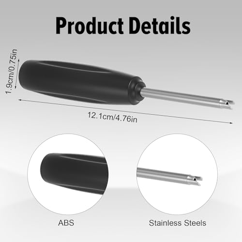 Image of Nogeqi 2 Pcs Valve Core Removal Tool, Tire Valve Stem Tool for Bicycle Car Motorcycle Repair Install Accessory, Guard Against Over or Under Torquing