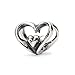 Produktbild Trollbeads Silber Bead Herz an Herz