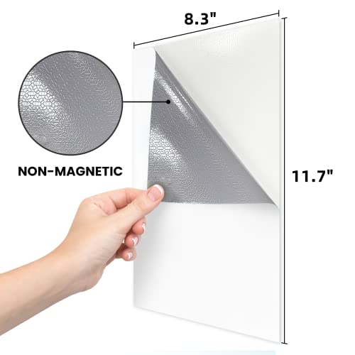 Image of T&W SAME FILM Dry Erase Board Sticker-Whiteboard Stickers-8.27''X11.69''Removable Dry Erase Sheets-Fridge Magnetic Paper Alternatives For Wall /Desk /Refrigerator /Door /Home /Office /Classroom(White-6Pcs)
