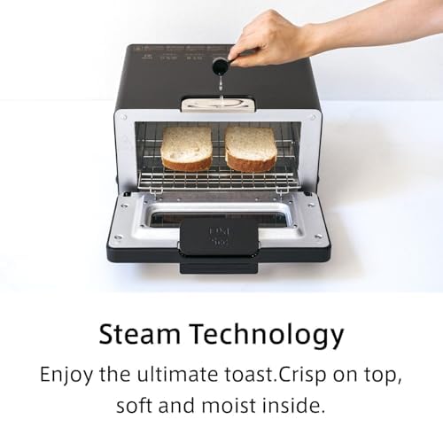 BALMUDA The Toaster | EU VERSION - 220v & Type C Plug| Steam Oven Toaster | 5 Cooking Modes - Sandwich Bread, Artisan Bread, Pizza, Pastry, Oven | Compact Design | Baking Pan | Gray - Image 6