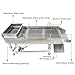 TECHTONGDA Straight Vibrating Sieve Screen Shaker Electric Linear Sifter Machine Stainless Steel One Layer One Motor 6mm Screen Size 11.8×29.5inch 110V