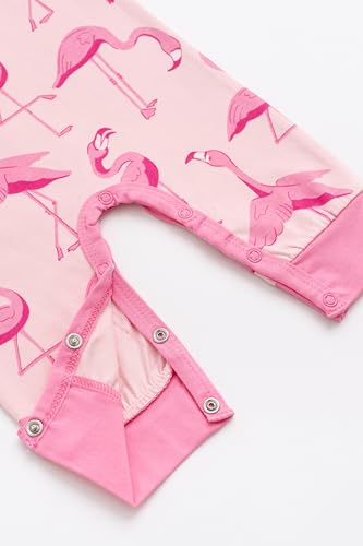 Image of MONICA + ANDY Double Ruffle Romper, 100% Organic Baby Clothes for Girls, Baby Onesie, Newborn, Infant & Toddler Sizes