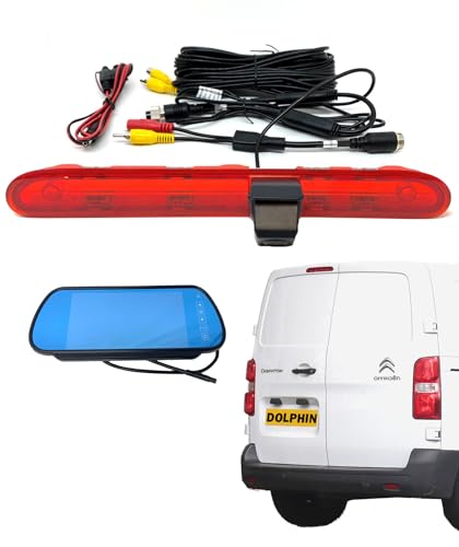 Dolphin Automotive Rear High Level Brake Light Reversing Parking Camera For Peugeot Expert & Citroen Dispatch Van 2016 Onwards