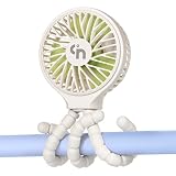 WiHoo Stroller Fan Battery Operated,Portable Fan Car Seat Baby Fan with Flexible Tripod,3 Speeds Rec