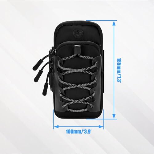 FITALA Motorcycle Handlebar Storage Bag with USB Charging Port, Waterproof Pouch for Sur-ron Light Bee X Segway, Black