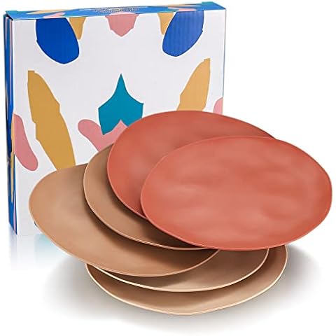 wugongshan 6 Piezas Platos Llanos Reutilizables 19 cm Cover