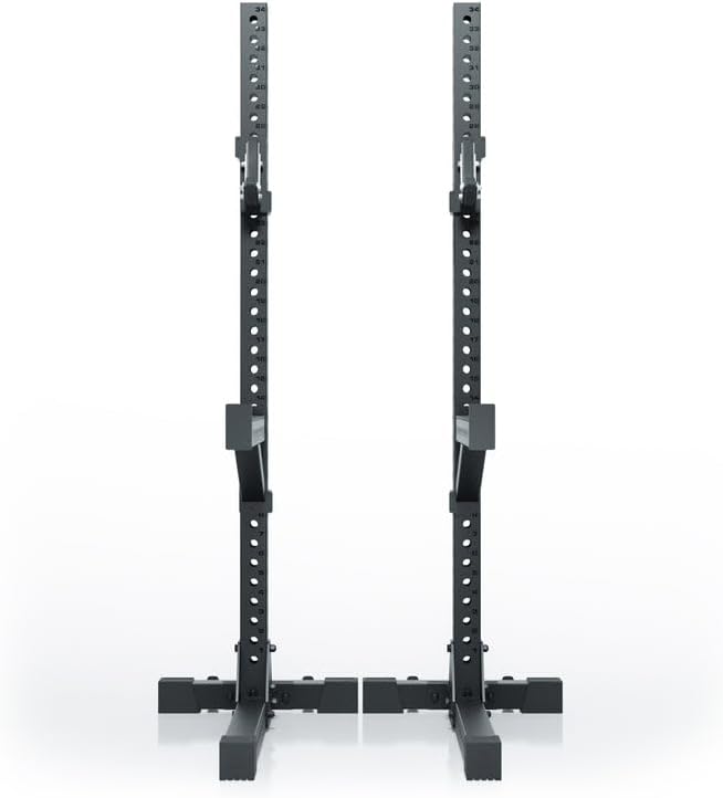 Atletica R7 Squat Rack Freestanding 195 cm Suitable for low spaces spotter arms included sandwich J-hooks included rubber feet incl.