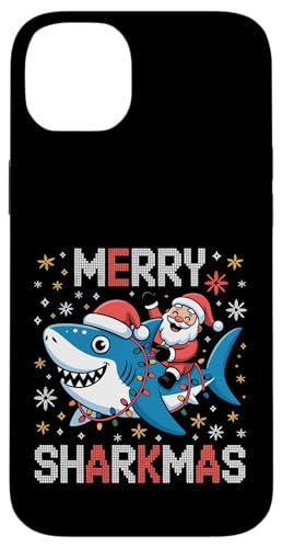 Merry Sharkmas AO[Z[^[ T^ CfBO V[N Cgt X}zP[X iPhone 14 Plus p