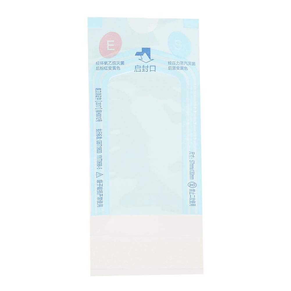Longzhou Pochette de stérilisation Auto-étanche, Sac de Poche de stérilisation Auto-étanche Professionnel, Outil de Stockage Dentaire jetable d'environ 2,2 x 5,1 Pouces