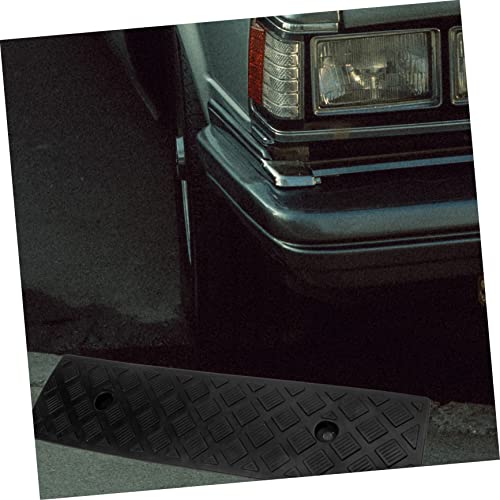 Rampa de plástico para bordillo de coche Sosoport, negra, alta, para entrada de garaje, muelle de carga, motocicleta, SUV, scooter y silla de ruedas, resistente a la presión miniatura 6