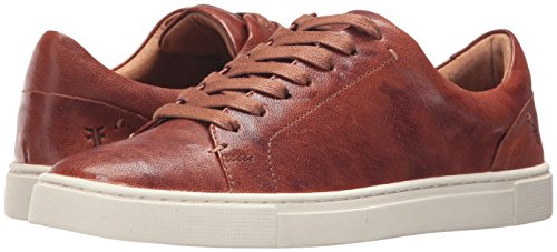 Frye Ivy Low Lace Sneakers For Women Crafted From Soft, Vintage Italian Leather With Removable Molded Footbed, Leather Lining, And Contrast White Rubber Outsoles, Cognac-8M #TOP7